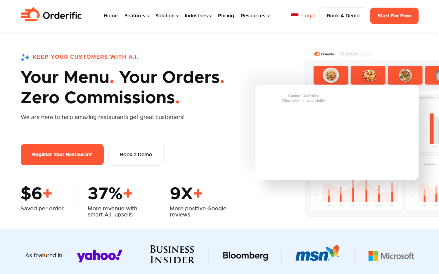 Orderific screenshot 1 of 2